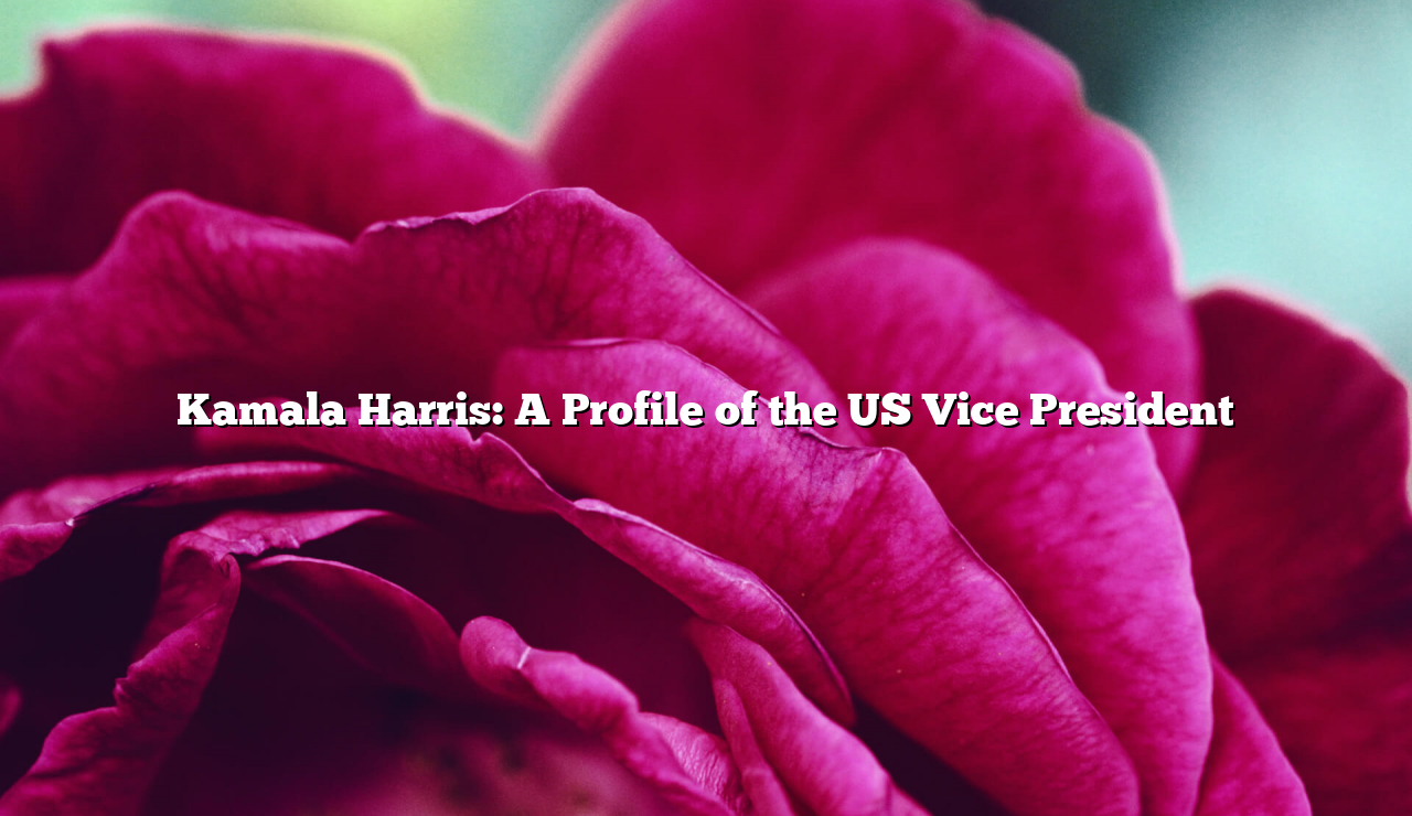 Kamala Harris A Profile of the US Vice President Unilever Edu