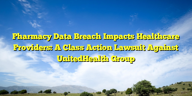 Pharmacy Data Breach Impacts Healthcare Providers: A Class Action Lawsuit Against UnitedHealth Group